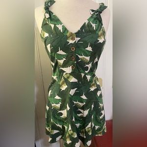 tropical floral dress ‼️